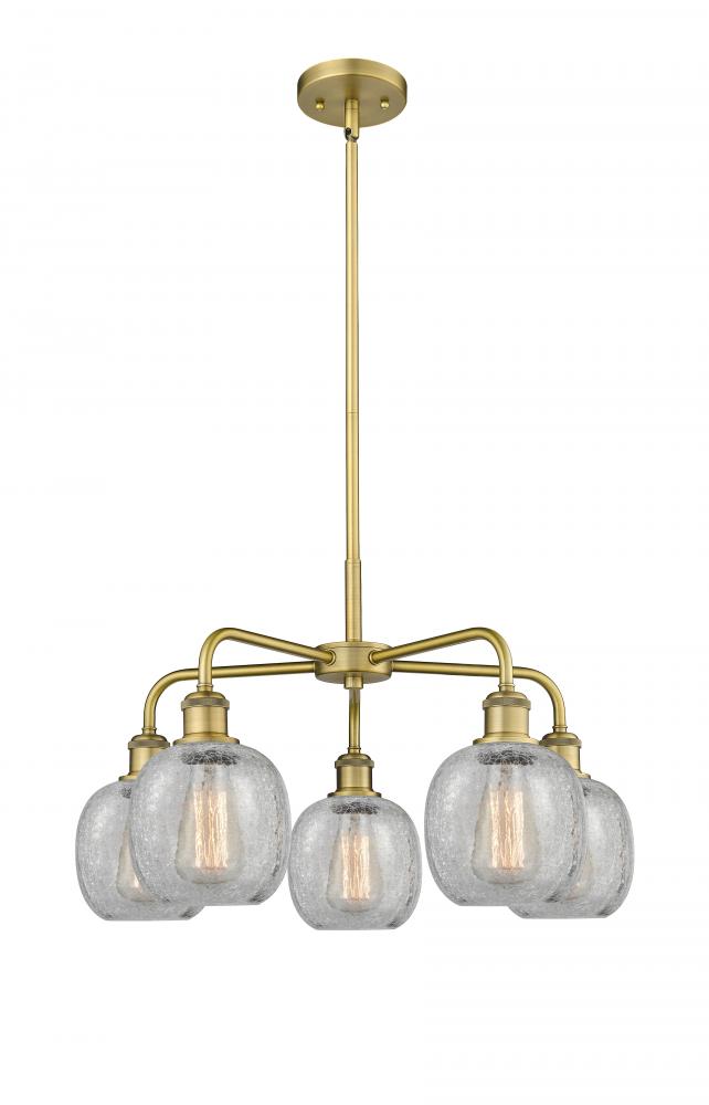 Belfast - 5 Light - 24 inch - Brushed Brass - Chandelier