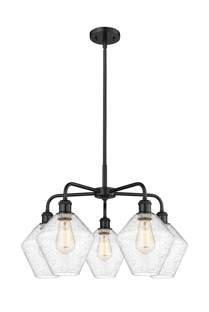 Cindyrella - 5 Light - 26 inch - Matte Black - Chandelier