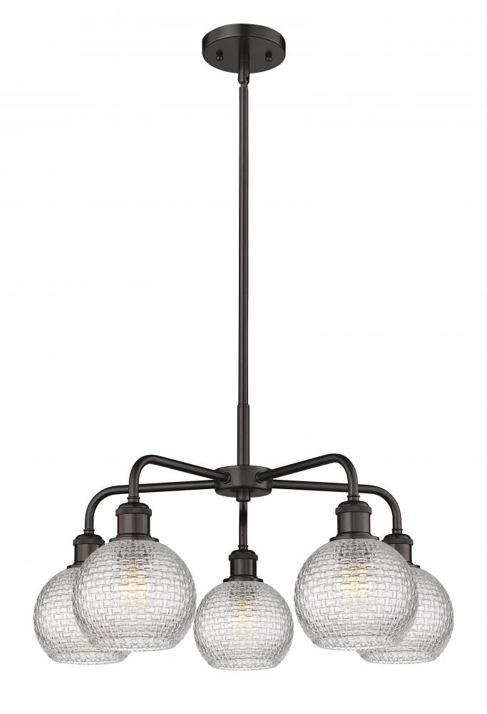 Athens - 5 Light - 24 inch - Oil Rubbed Bronze - Chandelier