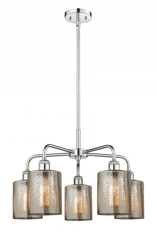 Cobbleskill - 5 Light - 23 inch - Polished Chrome - Chandelier