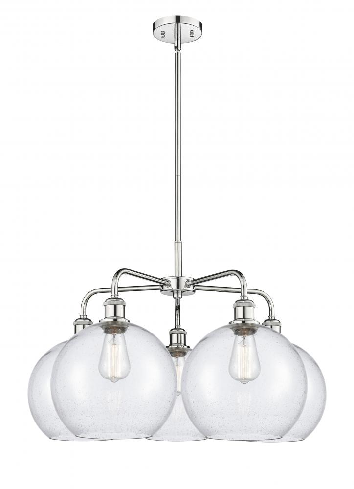 Athens - 5 Light - 28 inch - Polished Chrome - Chandelier