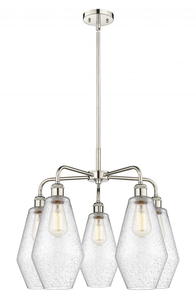 Cindyrella - 5 Light - 25 inch - Polished Nickel - Chandelier