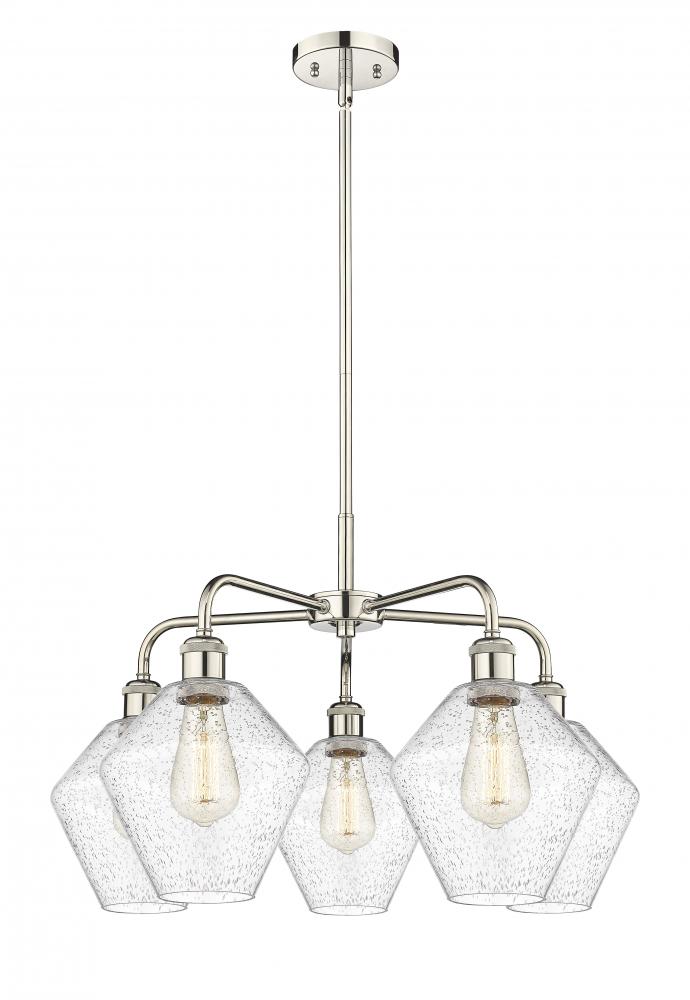 Cindyrella - 5 Light - 26 inch - Polished Nickel - Chandelier