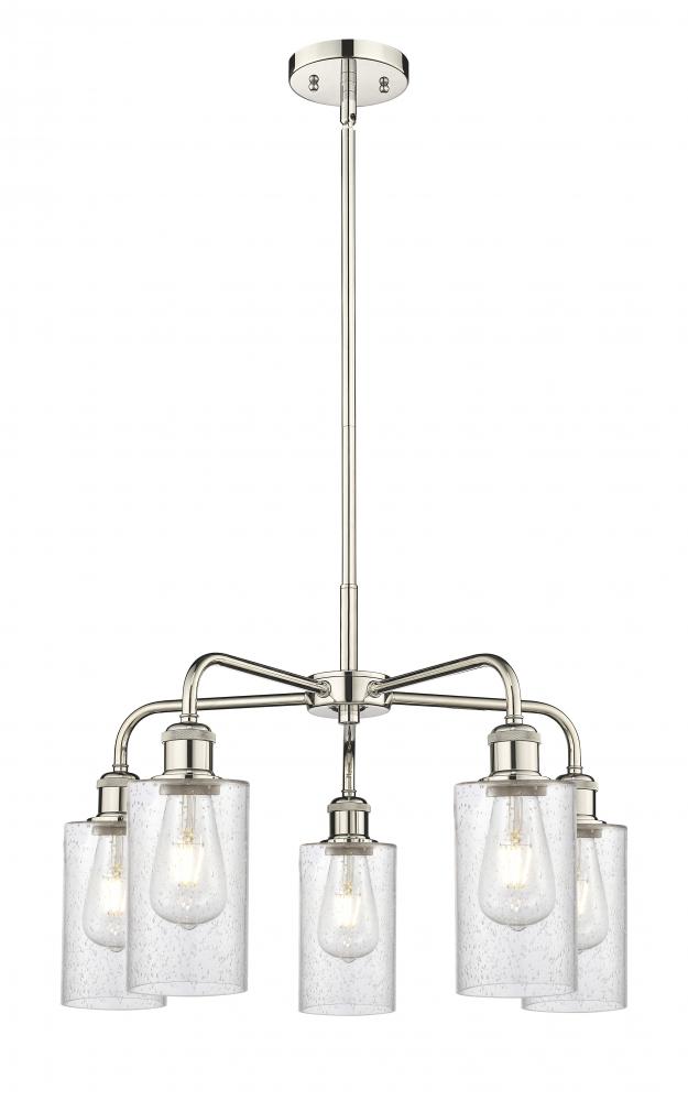 Clymer - 5 Light - 22 inch - Polished Nickel - Chandelier