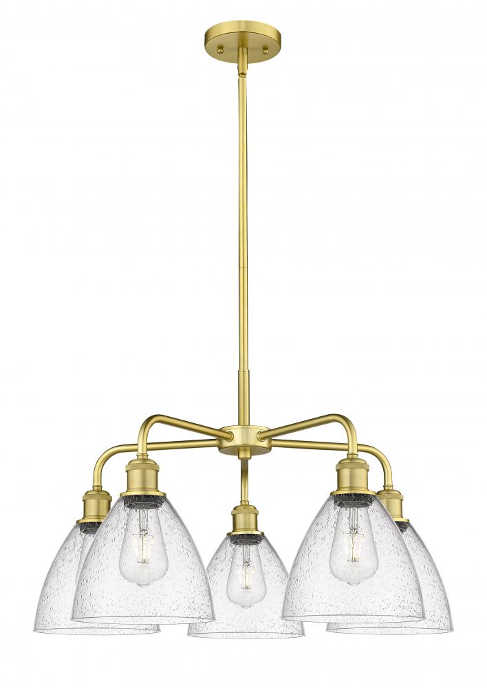 Bristol - 5 Light - 26 inch - Satin Gold - Chandelier