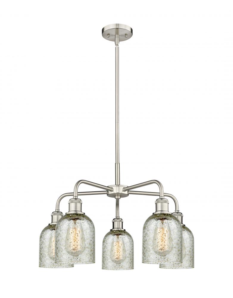 Caledonia - 5 Light - 23 inch - Satin Nickel - Chandelier