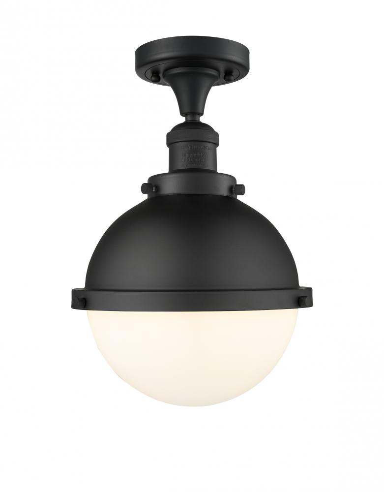 Hampden - 1 Light - 9 inch - Matte Black - Semi-Flush Mount