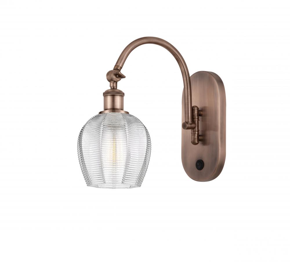 Norfolk - 1 Light - 6 inch - Antique Copper - Sconce