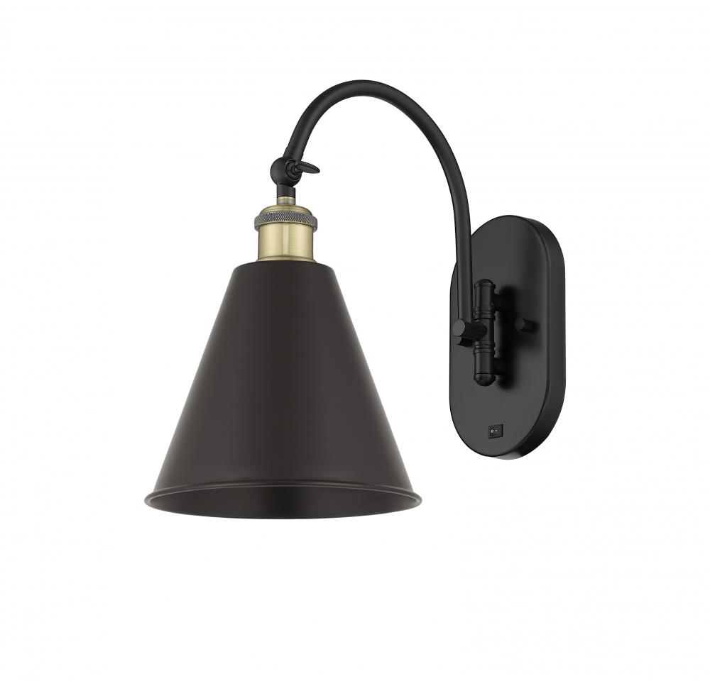 Berkshire - 1 Light - 8 inch - Black Antique Brass - Sconce