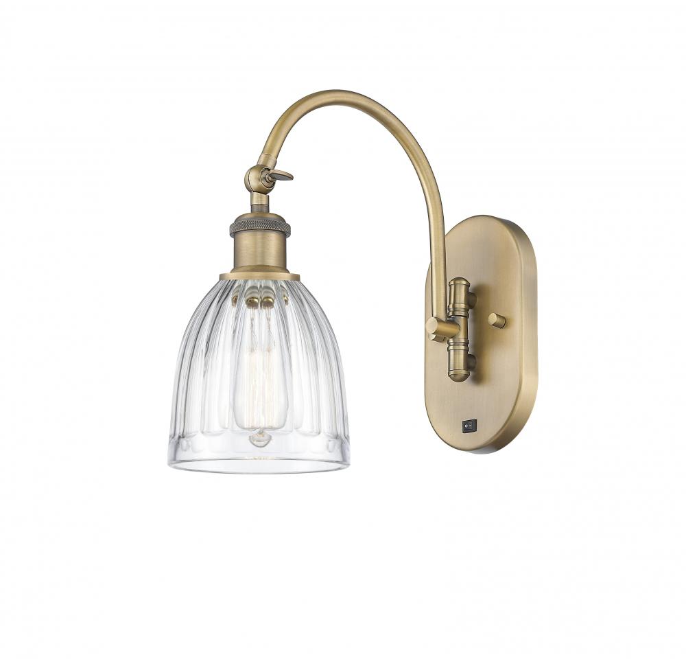 Brookfield - 1 Light - 6 inch - Brushed Brass - Sconce