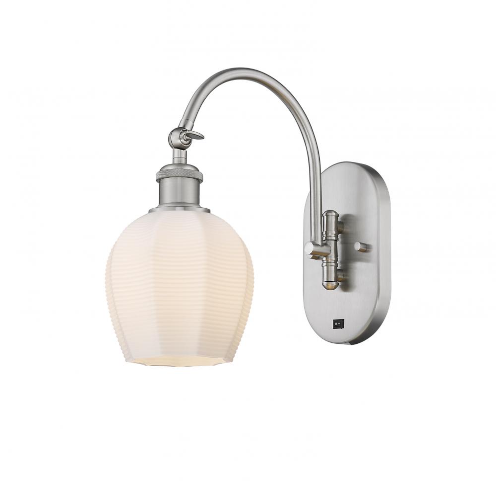 Norfolk - 1 Light - 6 inch - Brushed Satin Nickel - Sconce