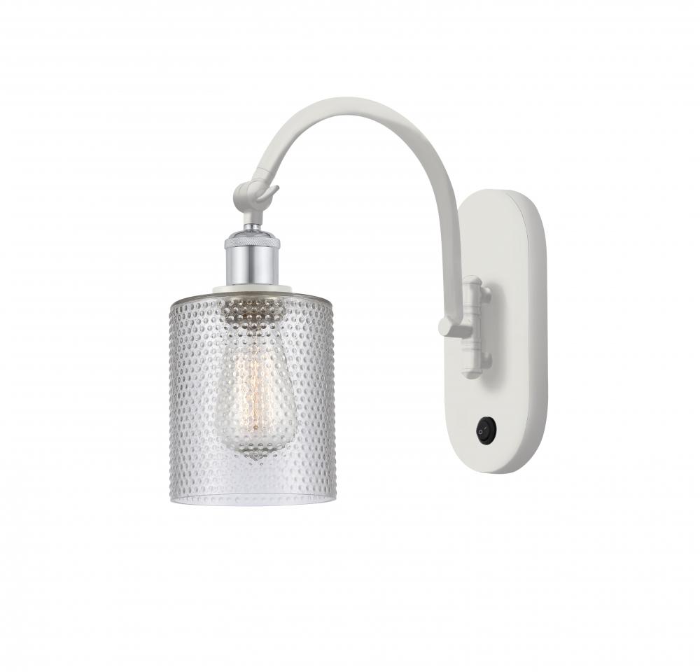 Cobbleskill - 1 Light - 5 inch - White Polished Chrome - Sconce