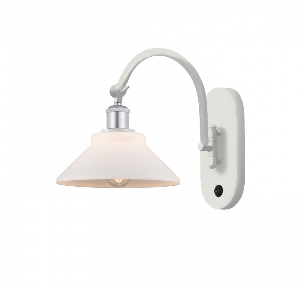 Orwell - 1 Light - 8 inch - White Polished Chrome - Sconce