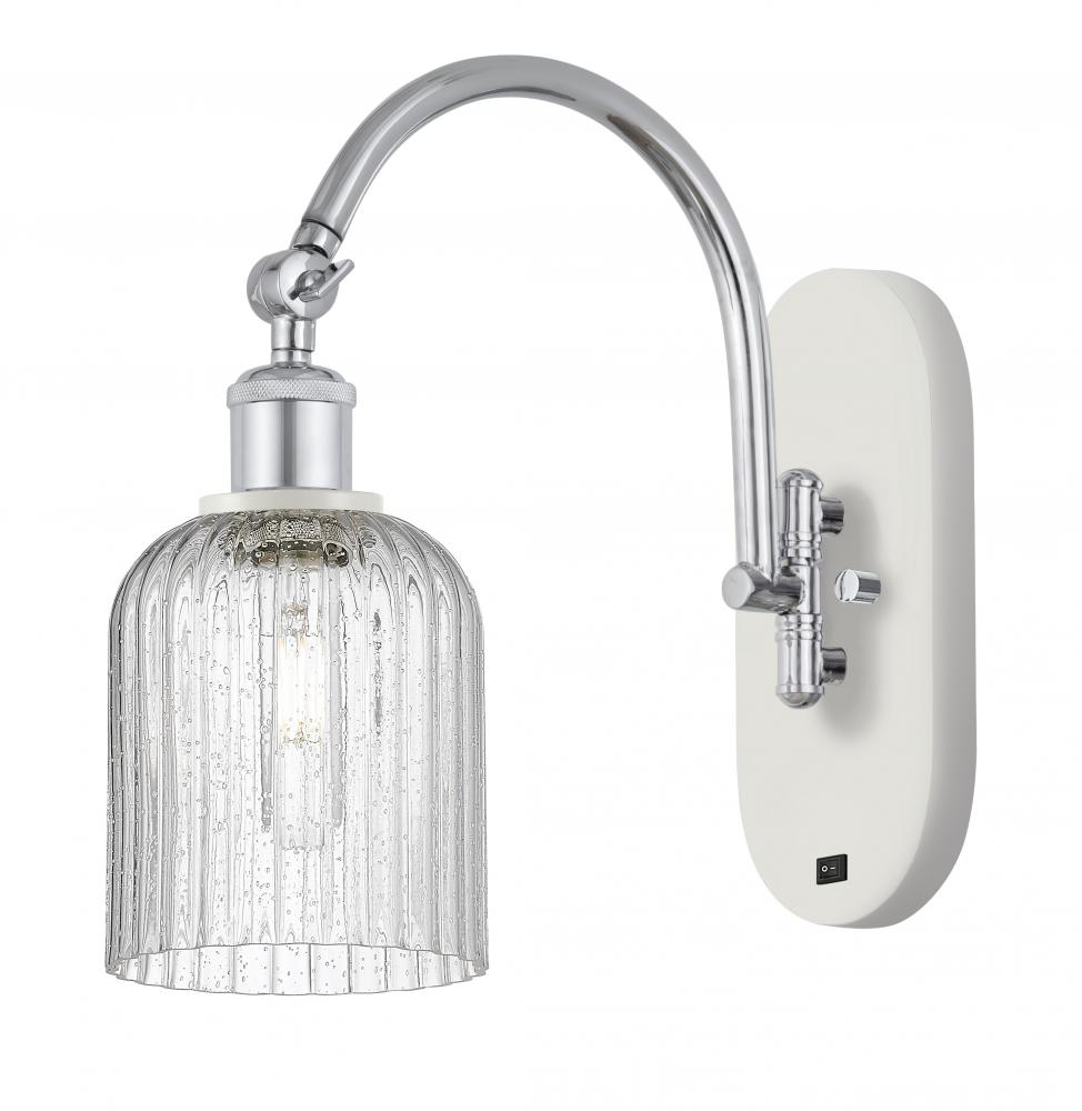 Bridal Veil - 1 Light - 5 inch - White Polished Chrome - Sconce