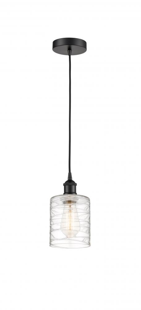 Cobbleskill - 1 Light - 5 inch - Matte Black - Cord hung - Mini Pendant