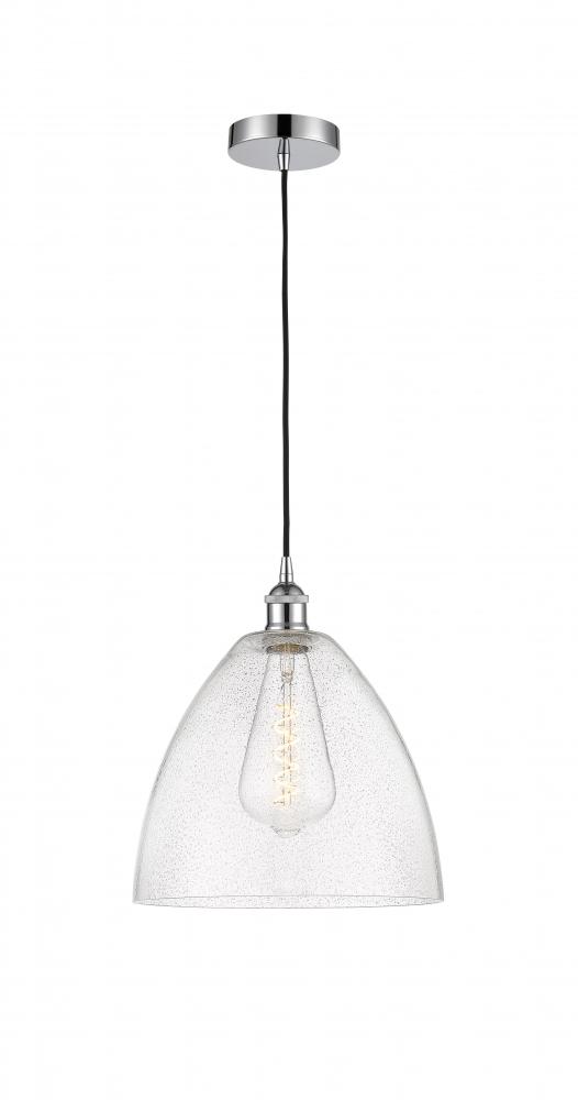 Bristol - 1 Light - 12 inch - Polished Chrome - Cord hung - Mini Pendant