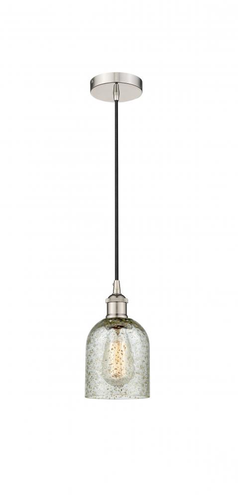 Caledonia - 1 Light - 5 inch - Polished Nickel - Cord hung - Mini Pendant