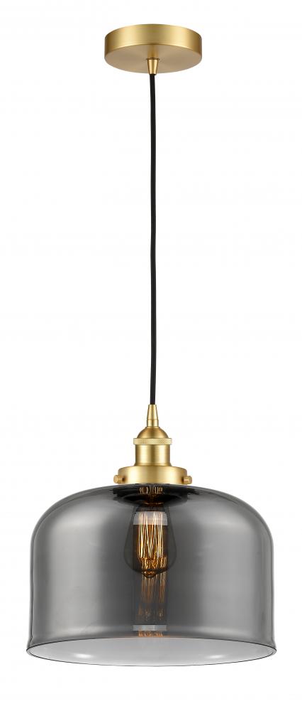 Bell - 1 Light - 12 inch - Satin Gold - Cord hung - Mini Pendant