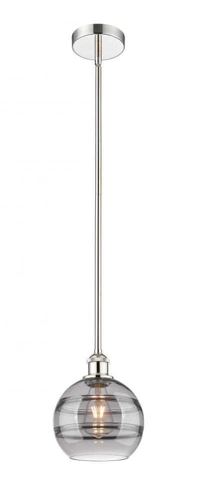 Rochester - 1 Light - 8 inch - Polished Nickel - Cord hung - Mini Pendant