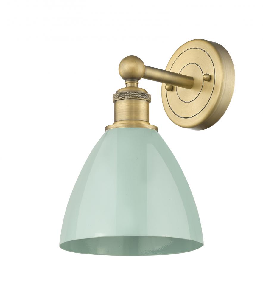 Plymouth - 1 Light - 8 inch - Brushed Brass - Sconce