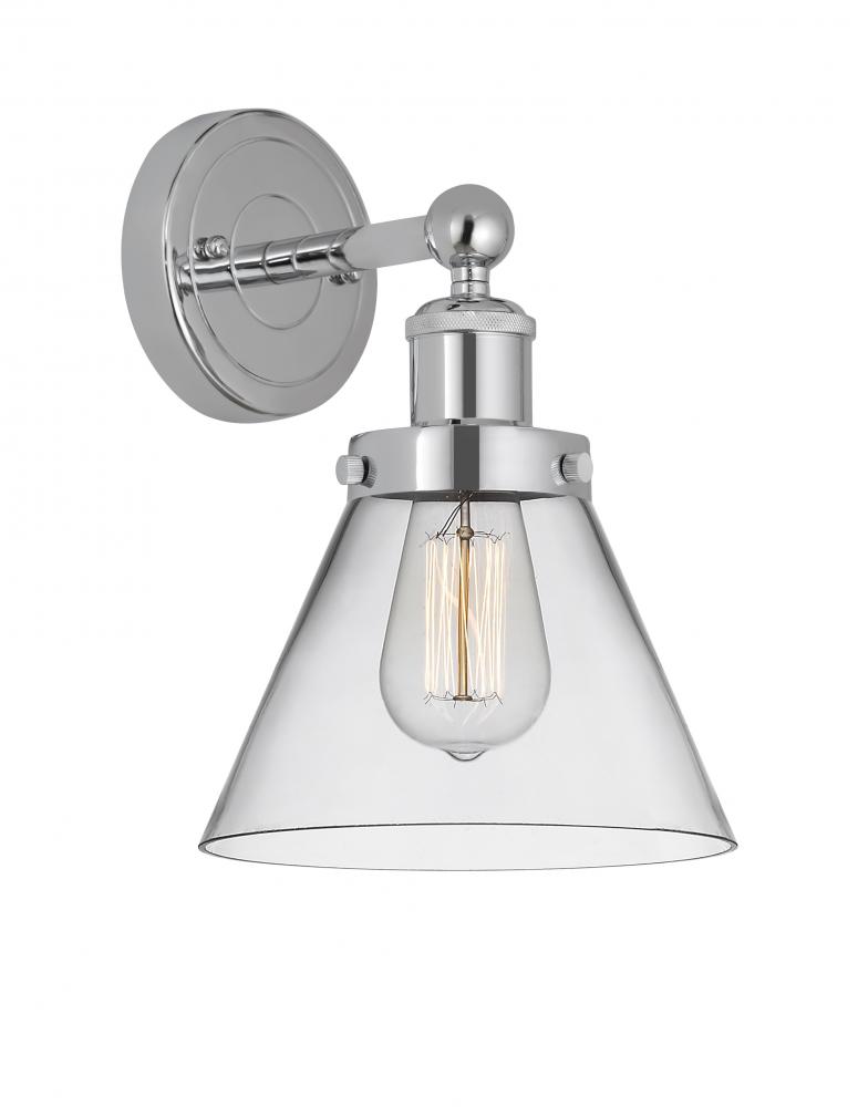 Cone - 1 Light - 8 inch - Polished Chrome - Sconce