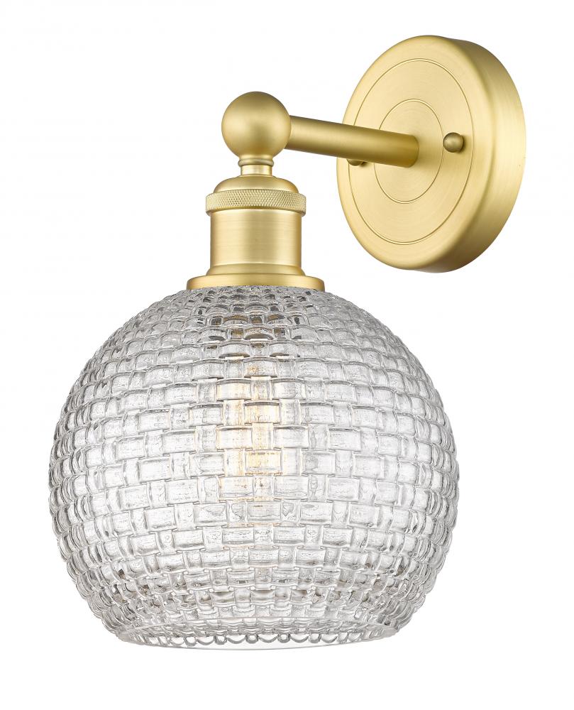 Athens - 1 Light - 8 inch - Satin Gold - Sconce