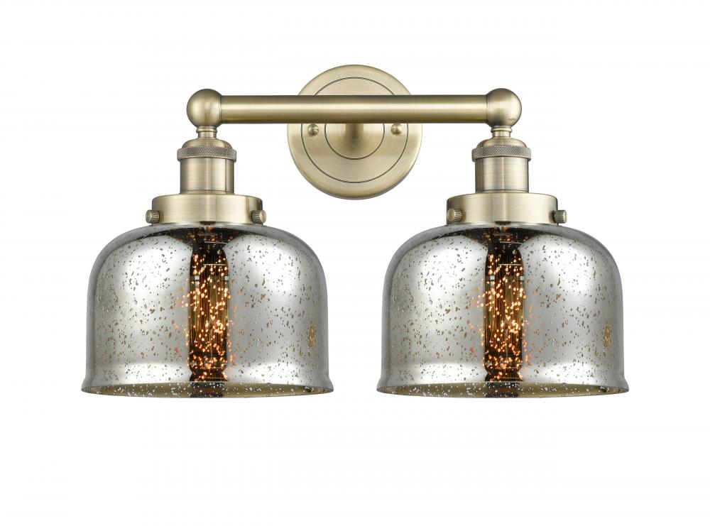 Bell - 2 Light - 17 inch - Antique Brass - Bath Vanity Light