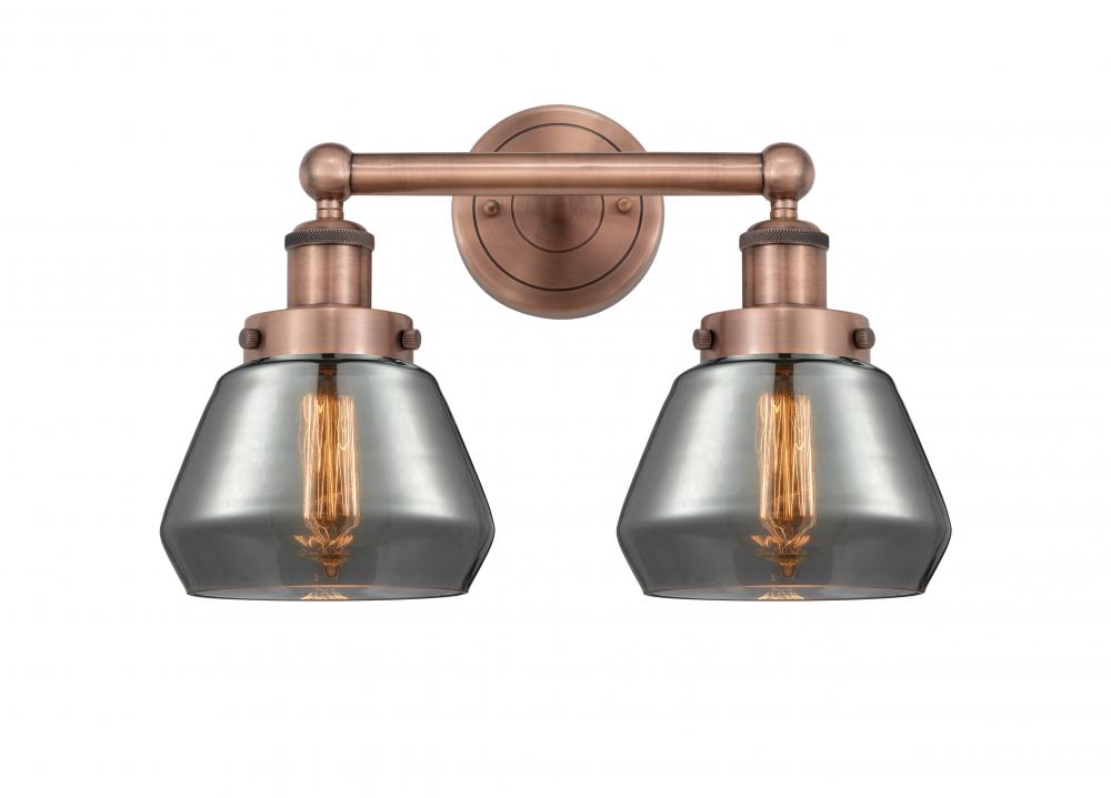 Fulton - 2 Light - 16 inch - Antique Copper - Bath Vanity Light