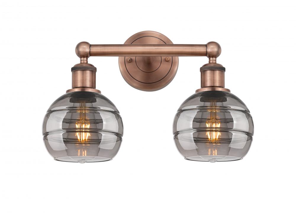 Rochester - 2 Light - 15 inch - Antique Copper - Bath Vanity Light