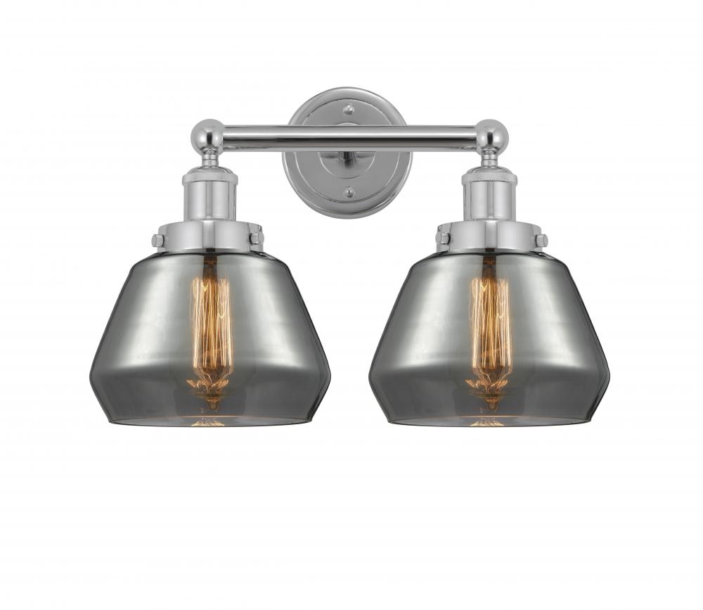 Fulton - 2 Light - 16 inch - Polished Chrome - Bath Vanity Light