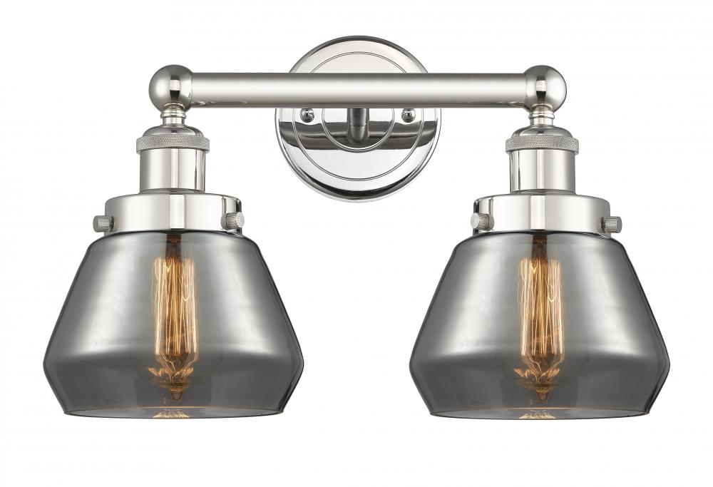 Fulton - 2 Light - 16 inch - Polished Nickel - Bath Vanity Light