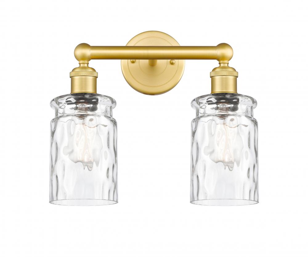 Candor - 2 Light - 14 inch - Satin Gold - Bath Vanity Light