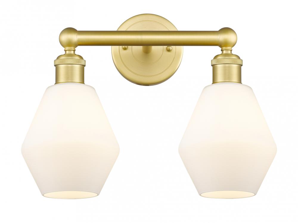 Cindyrella - 2 Light - 15 inch - Satin Gold - Bath Vanity Light