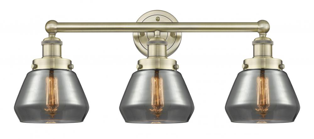 Fulton - 3 Light - 25 inch - Antique Brass - Bath Vanity Light