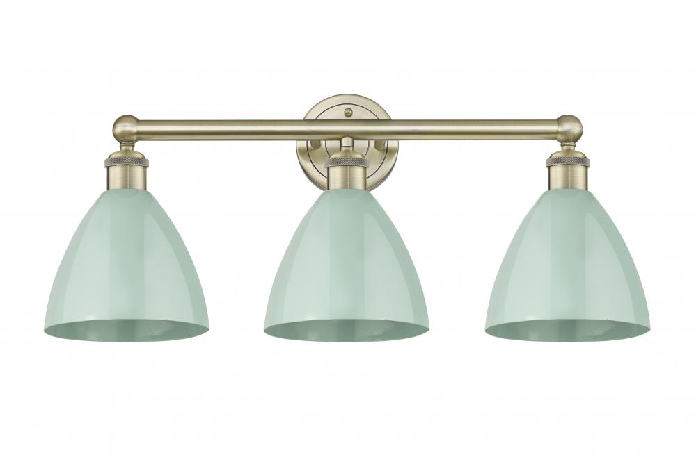 Plymouth - 3 Light - 26 inch - Antique Brass - Bath Vanity Light