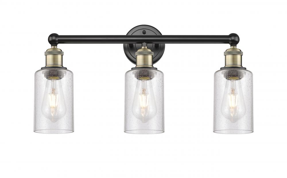 Clymer - 3 Light - 22 inch - Black Antique Brass - Bath Vanity Light