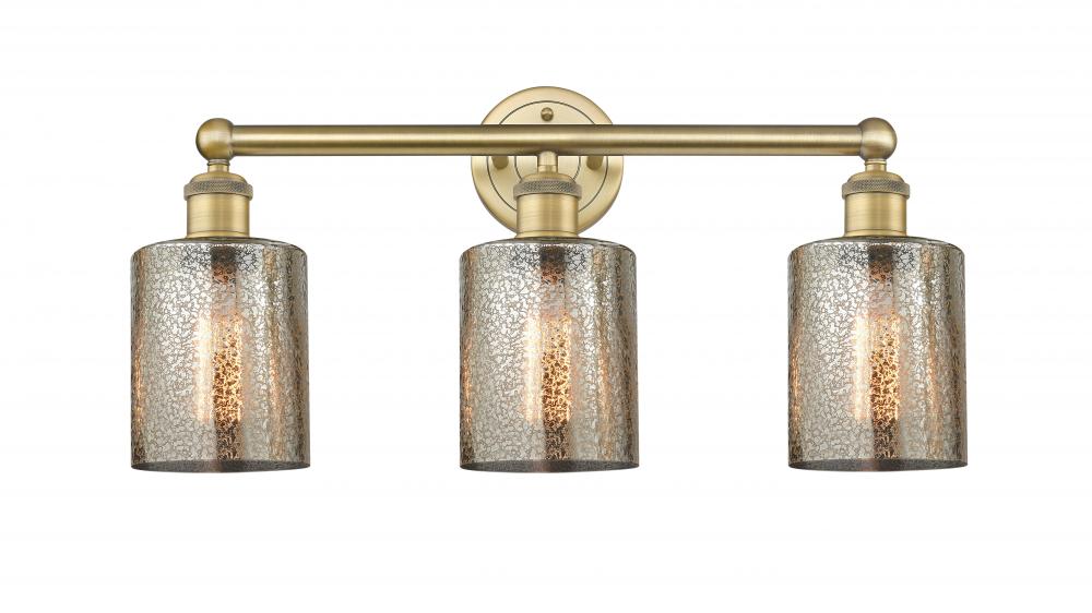 Cobbleskill - 3 Light - 23 inch - Brushed Brass - Bath Vanity Light