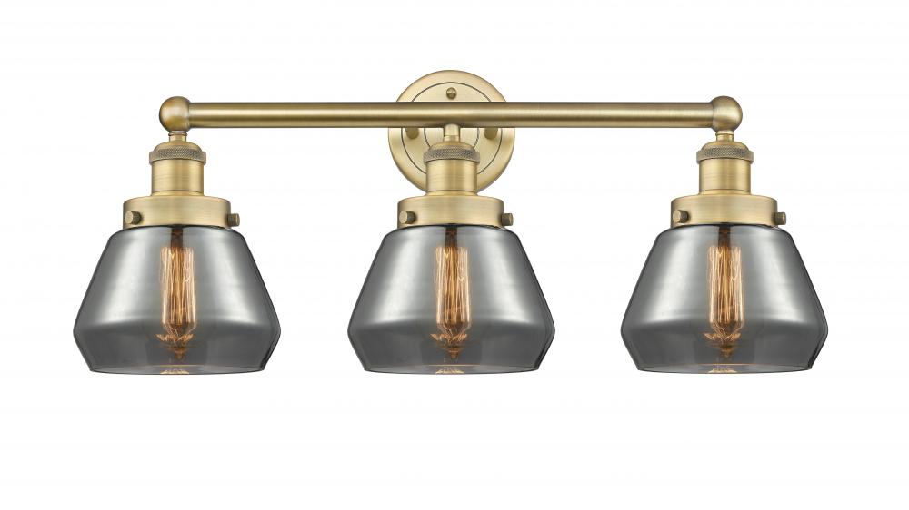 Fulton - 3 Light - 25 inch - Brushed Brass - Bath Vanity Light