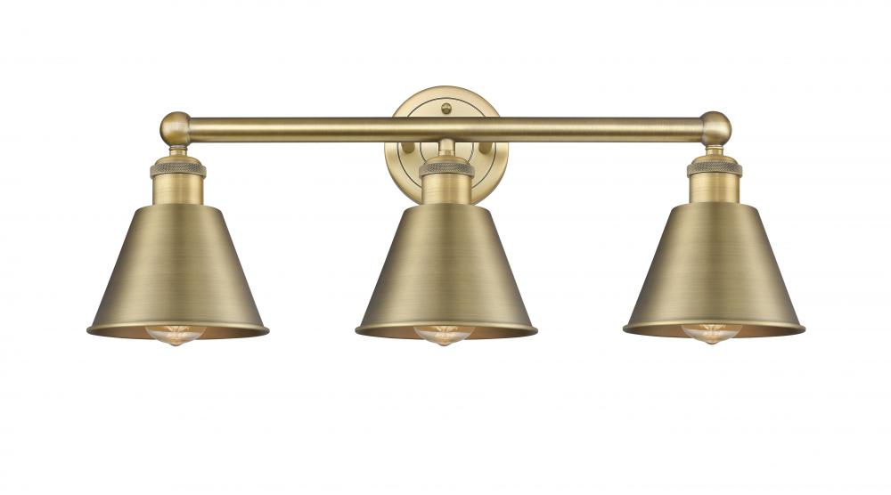 Smithfield - 3 Light - 25 inch - Brushed Brass - Bath Vanity Light