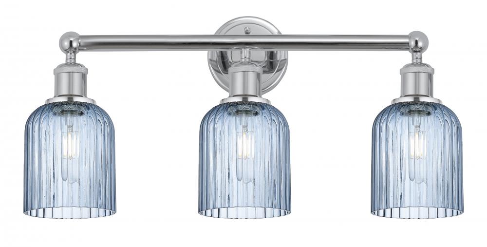 Bridal Veil - 3 Light - 23 inch - Polished Chrome - Bath Vanity Light