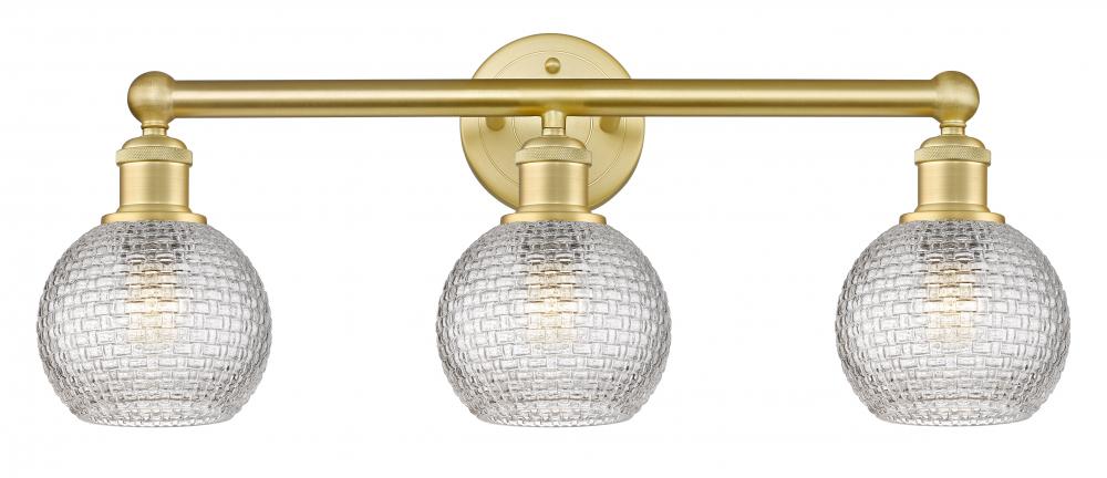 Athens - 3 Light - 24 inch - Satin Gold - Bath Vanity Light