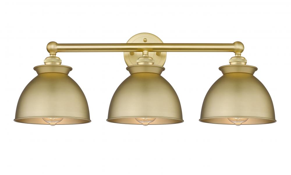 Adirondack - 3 Light - 26 inch - Satin Gold - Bath Vanity Light