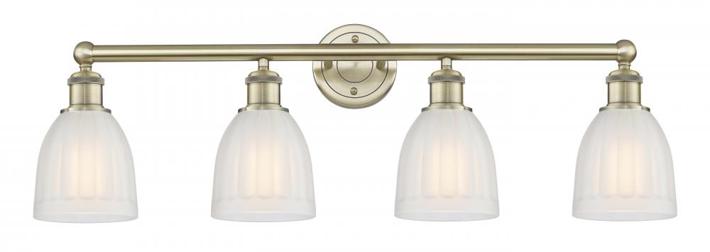 Brookfield - 4 Light - 33 inch - Antique Brass - Bath Vanity Light