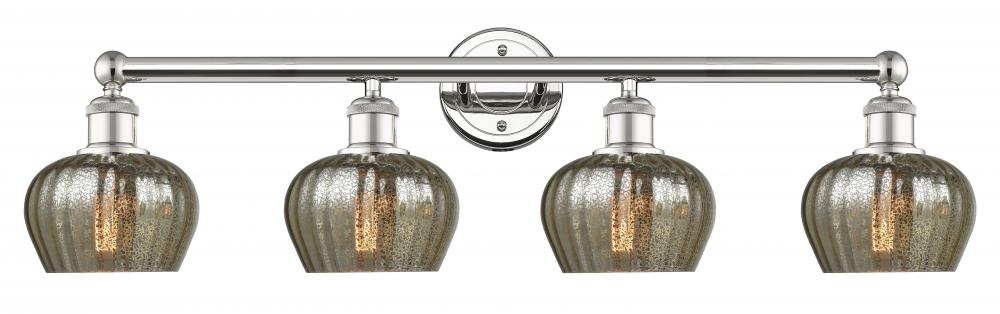 Fenton - 4 Light - 34 inch - Polished Nickel - Bath Vanity Light