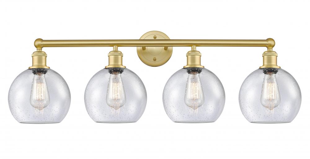 Athens - 4 Light - 35 inch - Satin Gold - Bath Vanity Light