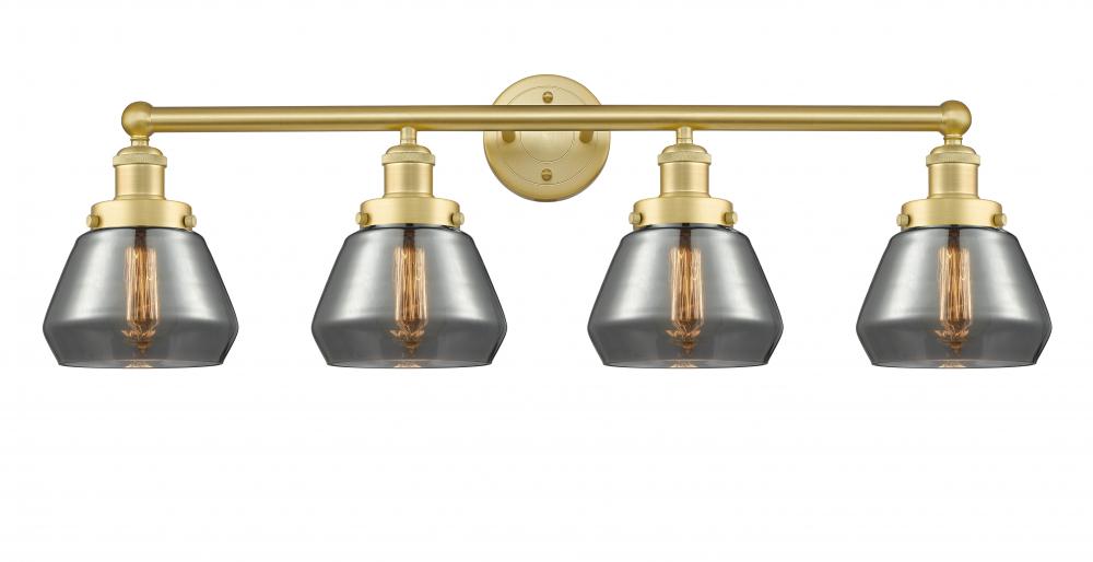 Fulton - 4 Light - 34 inch - Satin Gold - Bath Vanity Light