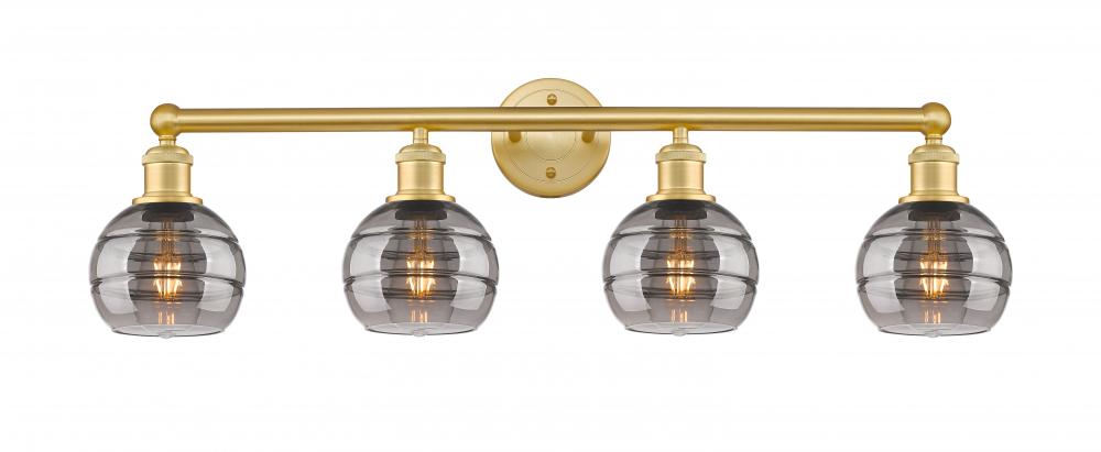 Rochester - 4 Light - 33 inch - Satin Gold - Bath Vanity Light