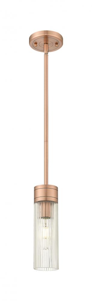 Boreas - 1 Light - 3 inch - Antique Copper - Stem Hung - Mini Pendant