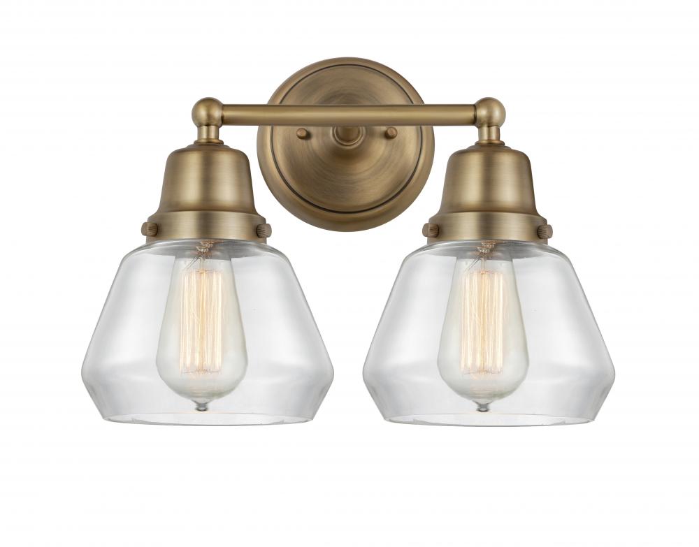 Fulton - 2 Light - 15 inch - Brushed Brass - Bath Vanity Light