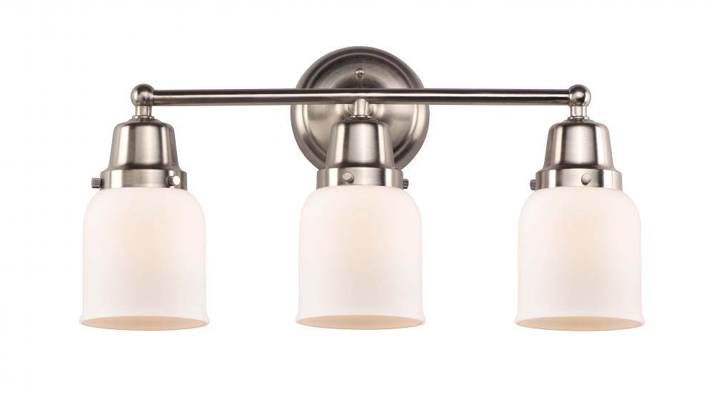 Bell - 3 Light - 21 inch - Brushed Satin Nickel - Bath Vanity Light